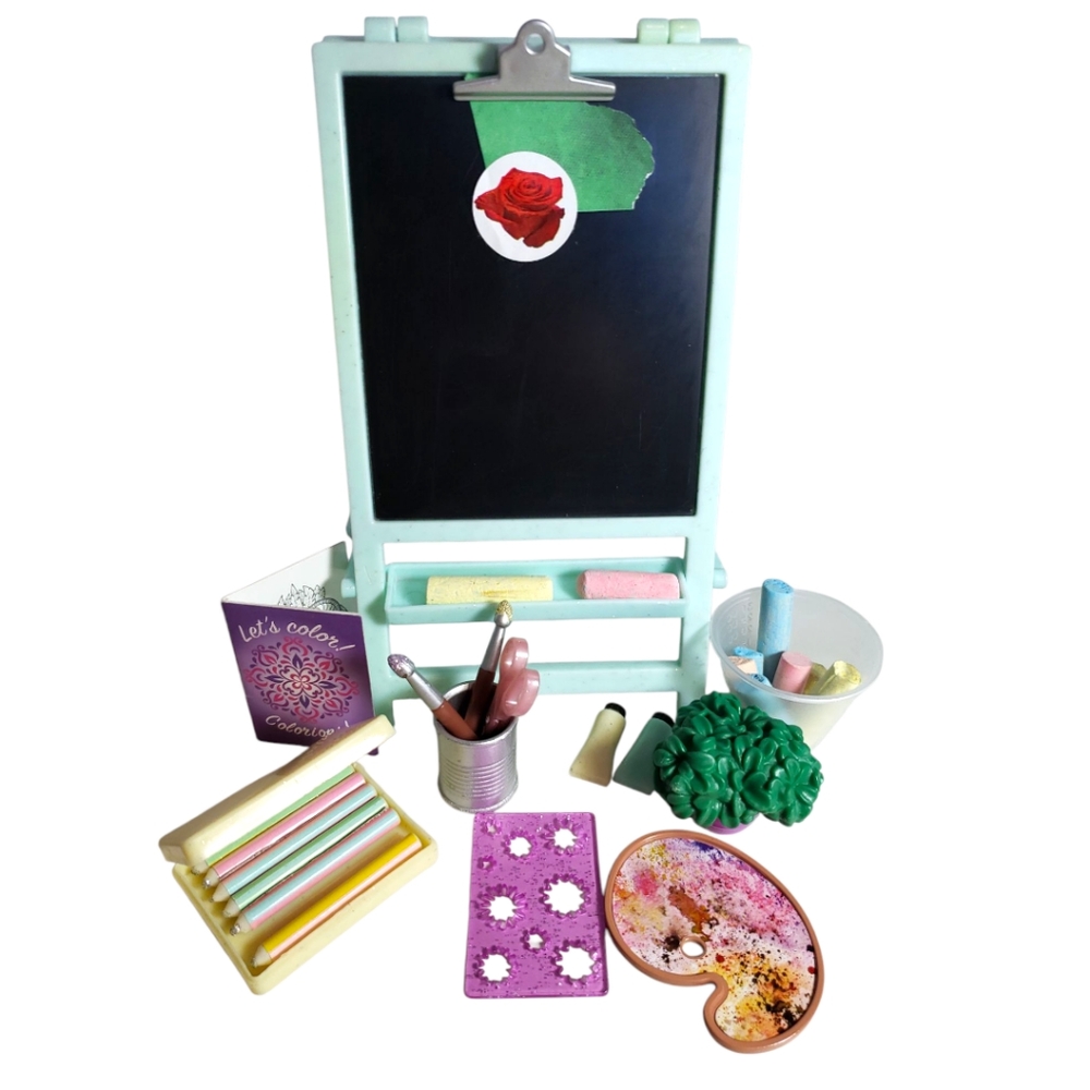 Glitter Girls Creative Art Kit Chalkboard Easel Accessory Set